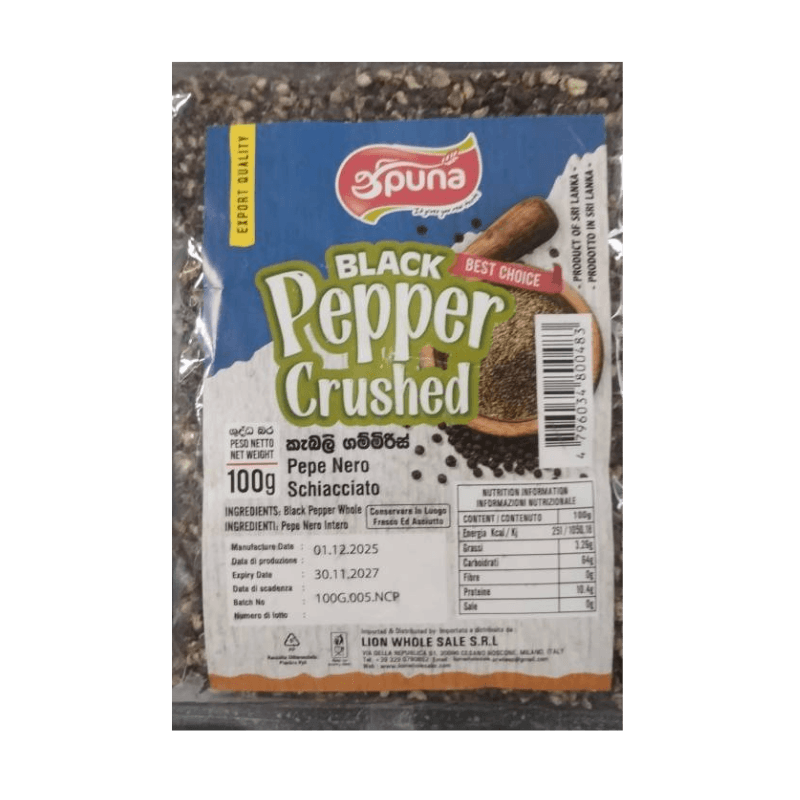 Black Pepper Crushed 100g